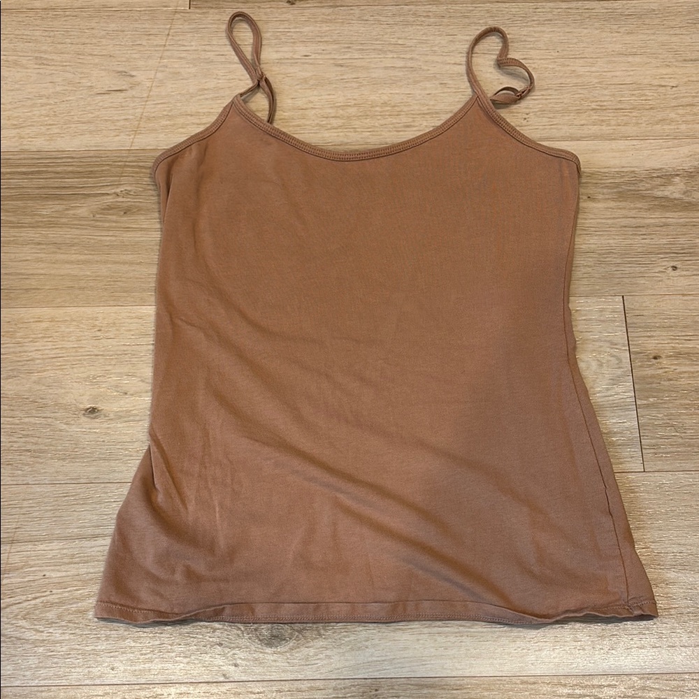 Old Navy Brown Tan Fitted Sleeveless Camisole